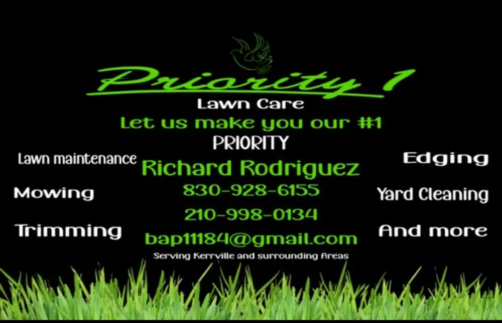 Professional yard maintenance with custom design in Kerrville, TX by Priority One