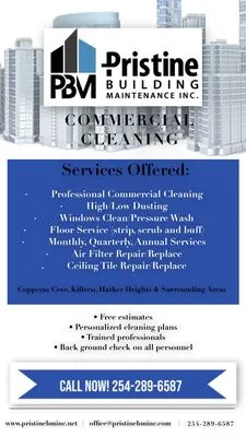 Pristine Building Maintenance Logo