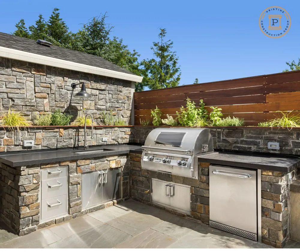 Top-rated outdoor landscaping for outdoor upgrades in Calabasas, CA by Pristine Construction Group