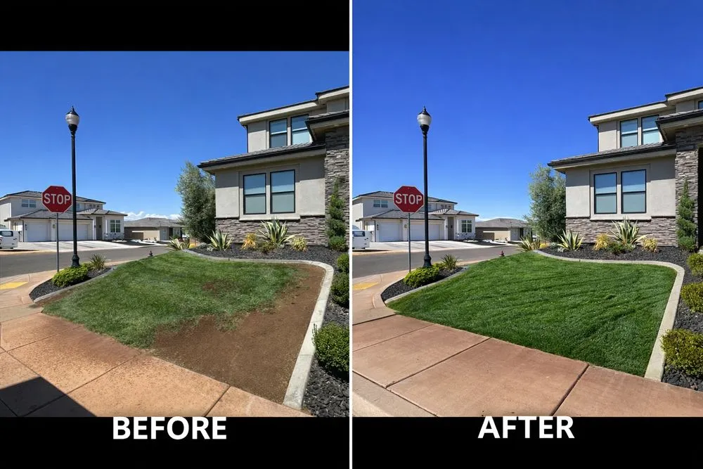 Trusted garden landscaping for residential properties in St. George, UT by Pristine Green