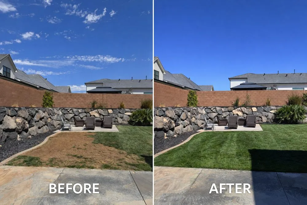 Expert garden landscaping with custom design in St. George, UT by Pristine Green