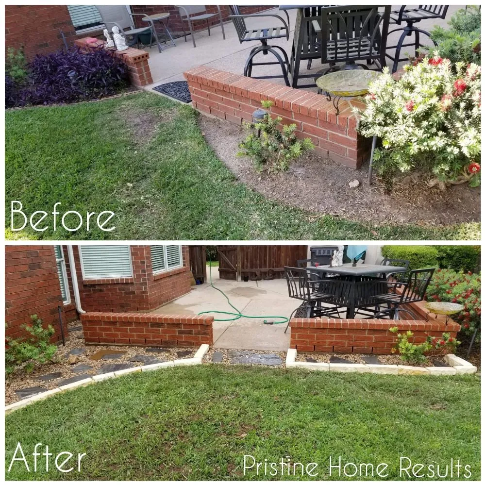 Custom outdoor landscaping in Sugar Land, TX - Pristine Home Results