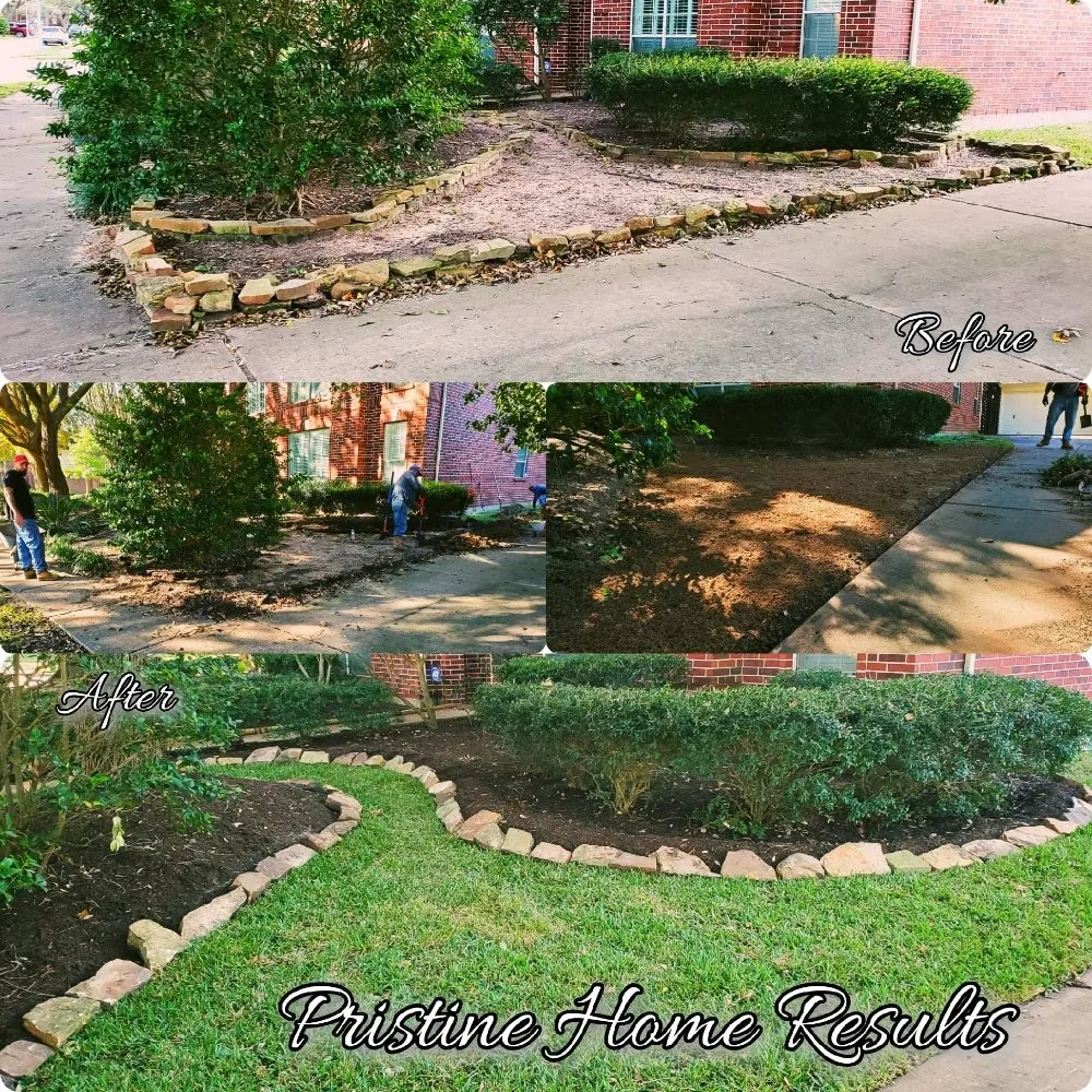Custom outdoor landscaping in Sugar Land, TX - Pristine Home Results