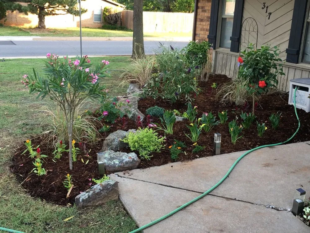 Expert garden landscaping in Edmond, OK by Pristine LawnScapes