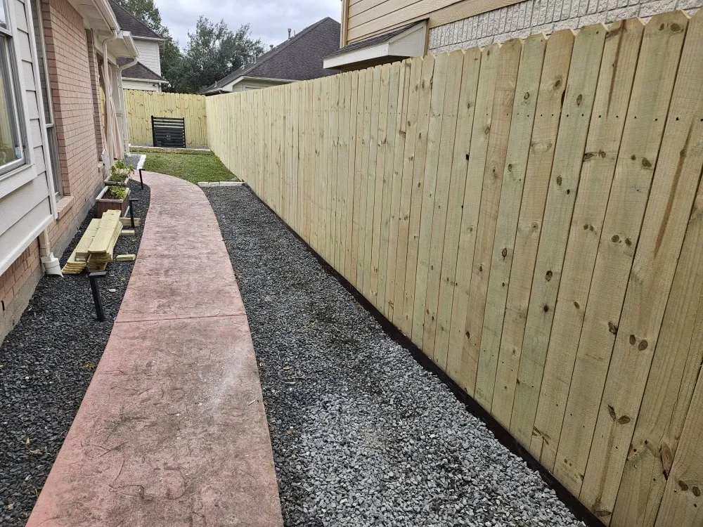 Custom landscape installation for homes across Houston, TX - Pristine Outdoor Services