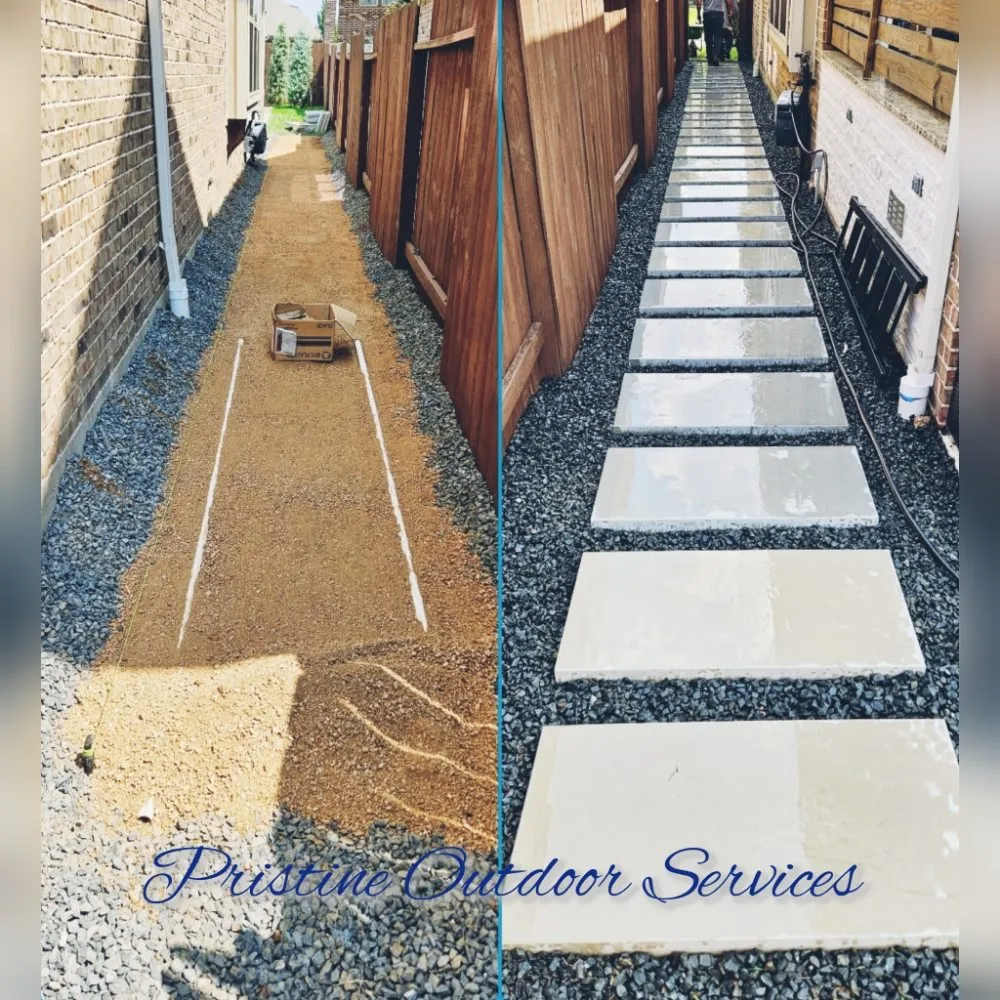 Custom yard cleanup service with custom design across Houston, TX - Pristine Outdoor Services