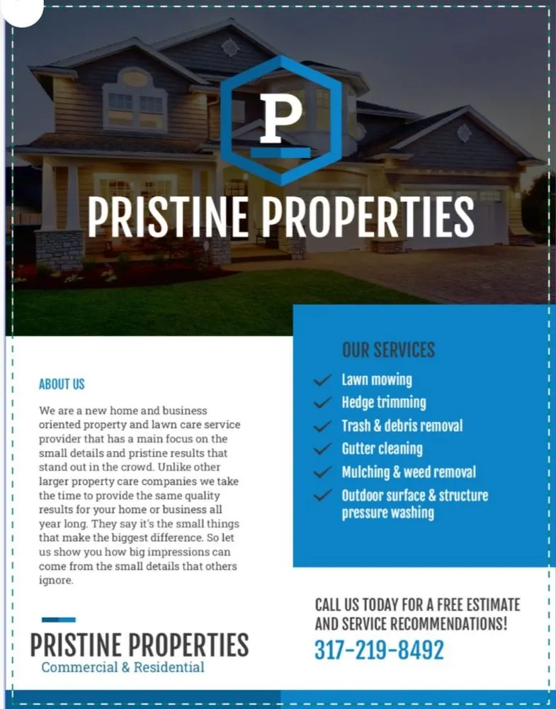 Trusted lawn mowing service for homes across Evansville, IN - Pristine Properties