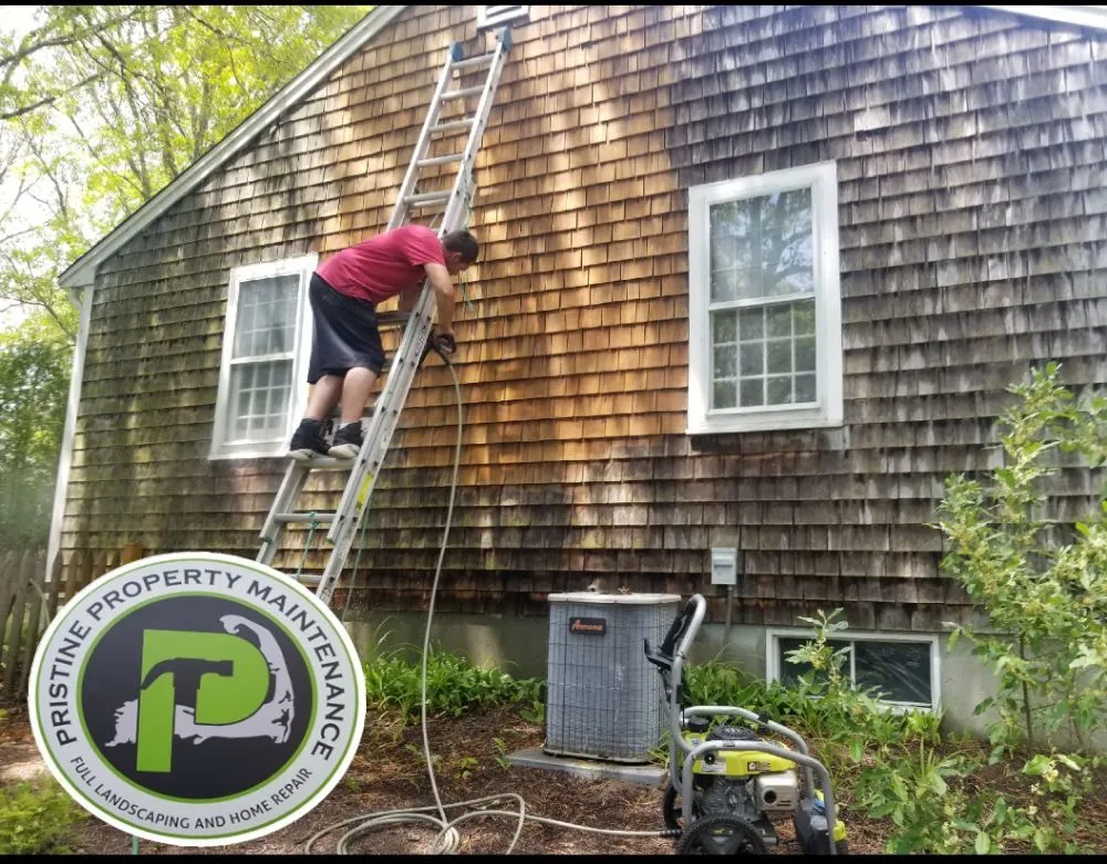Expert yard cleanup service for year-round maintenance in West Yarmouth, MA by Pristine Property Maintenance Of Cape Cod