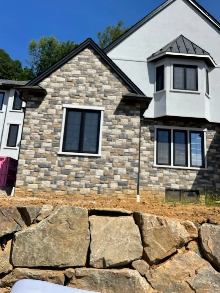 Custom landscape installation in Spring Valley, NY by Pristine Stonework & Landscape Design