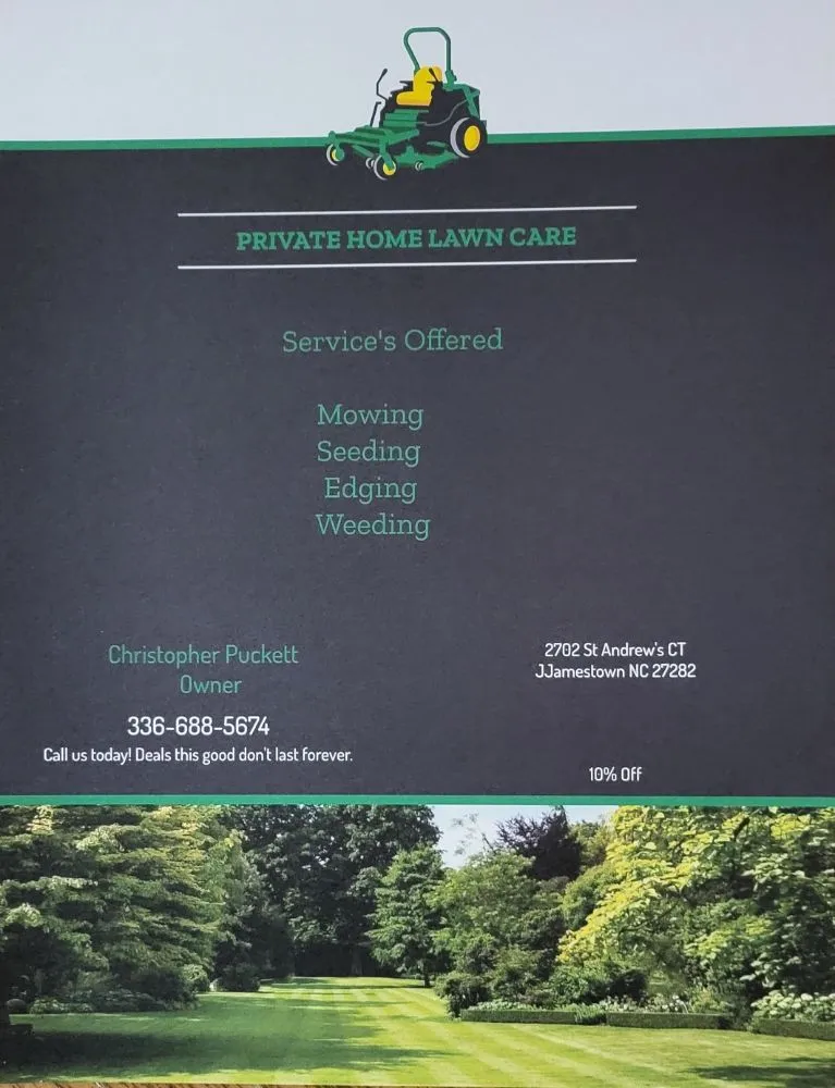 Top-rated landscaping services for homes in Jamestown, NC by Private Home Lawn Care