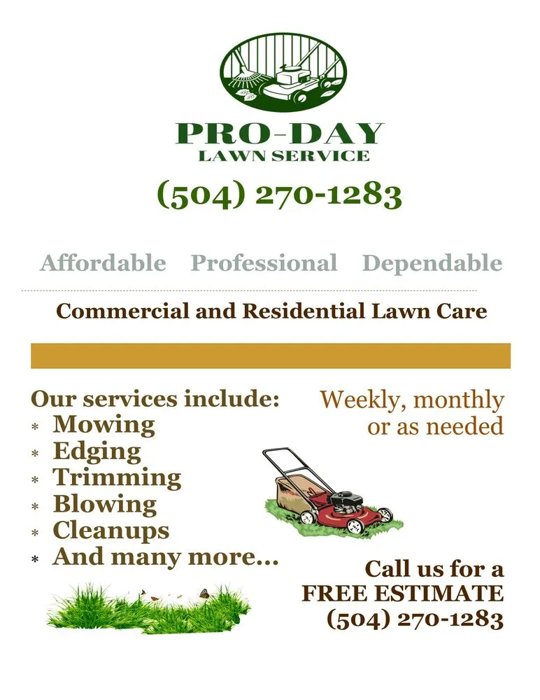 Professional landscaping services for year-round maintenance in New Orleans, LA by Pro-Day Lawn Service