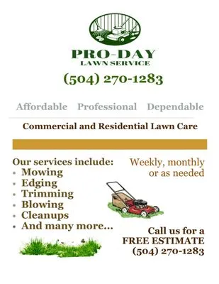 Pro-Day Lawn Service Logo