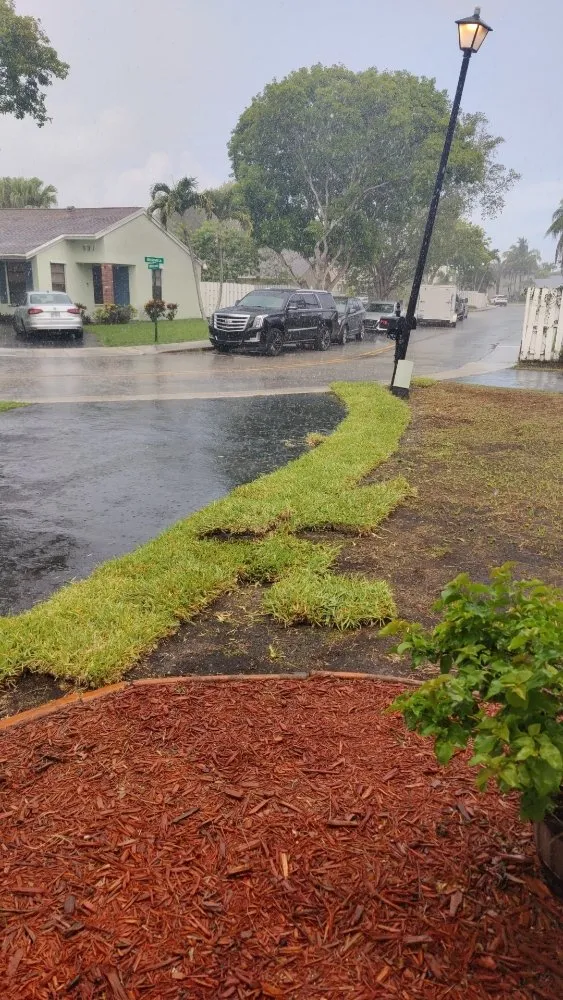 Custom landscape installation in Davie, FL by Pro Garden Landscaping
