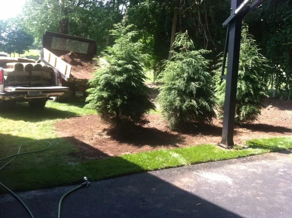 Custom outdoor landscaping in Guilford, CT by Pro Grass