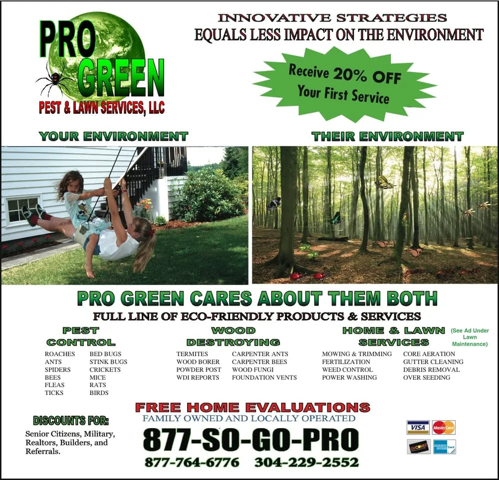 Affordable yard maintenance for residential properties across Inwood, WV - Pro Green Pest And Lawn Services