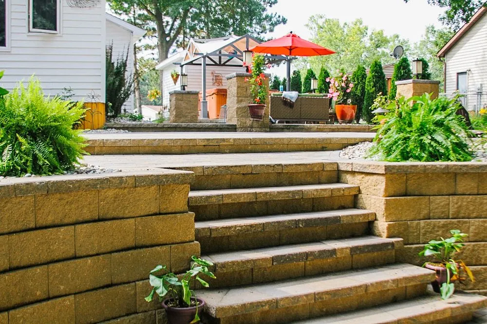 Affordable lawn mowing service with custom design in Byron Center, MI by Pro-Mow Lawn Care & Landscaping