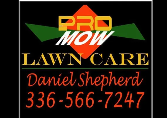 Pro Mow Lawn Care Logo