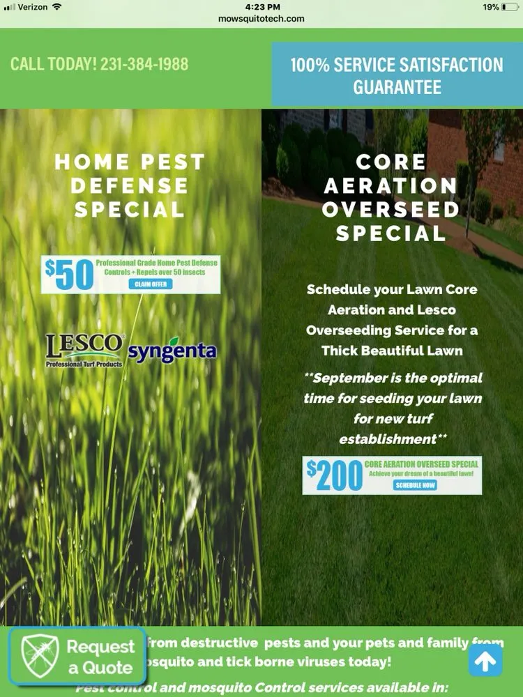 Professional lawn care service in Cadillac, MI - Pro Pest And Turf Solutions