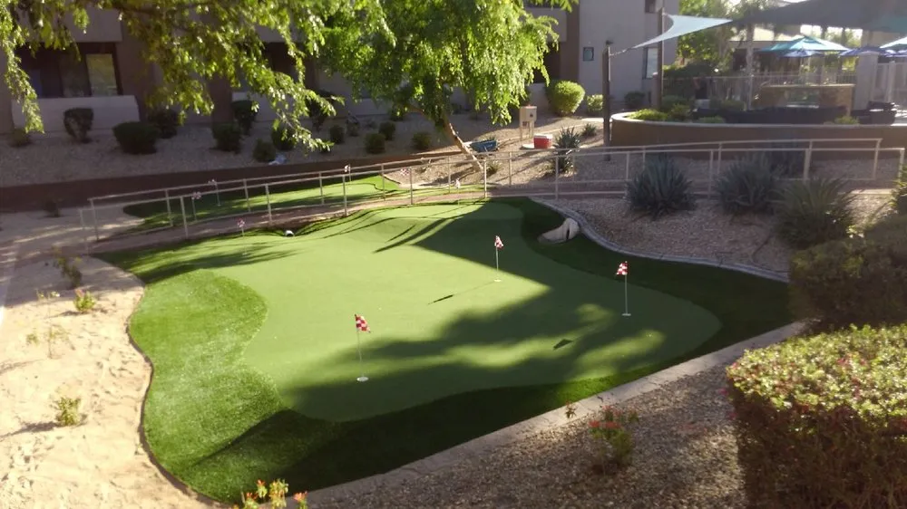 Local landscaping services for beautiful yards in Phoenix, AZ by Pro Putt Construction