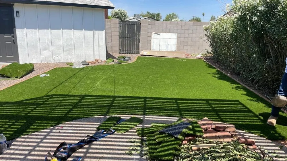 Professional outdoor landscaping in Phoenix, AZ by Pro-Service Landscaping & Construction