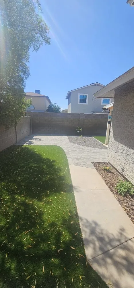 Custom garden landscaping with custom design across Phoenix, AZ - Pro-Service Landscaping & Construction