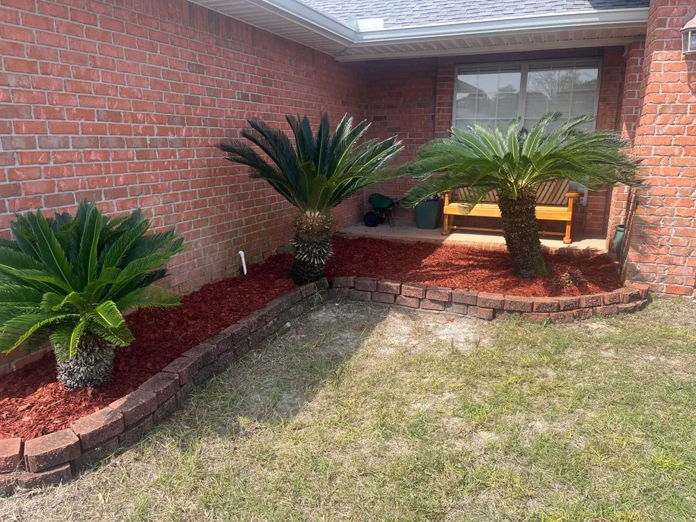 Professional landscape installation in Panama City Beach, FL by Pro Touch Lawn & Irrigation