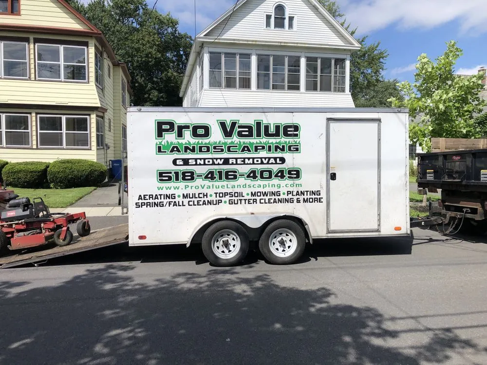 Local lawn mowing service experts serving Albany, NY - Pro Value Landscaping & Snow Removal