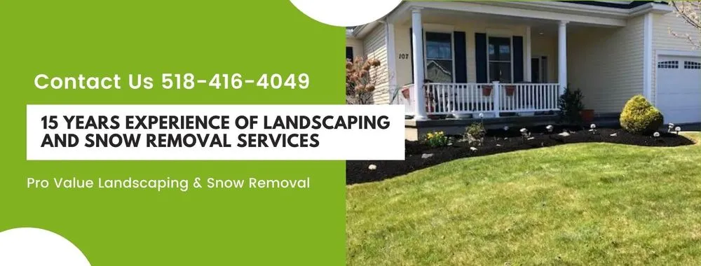Local yard cleanup service with custom design in Albany, NY by Pro Value Landscaping & Snow Removal