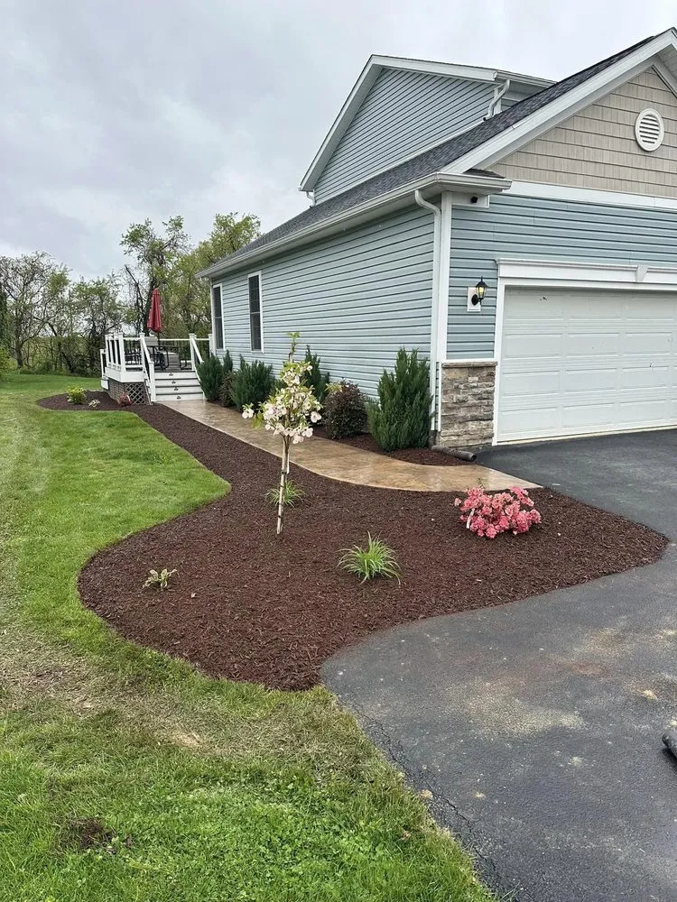 Custom outdoor landscaping in Uniontown, PA by Professional Land & Design