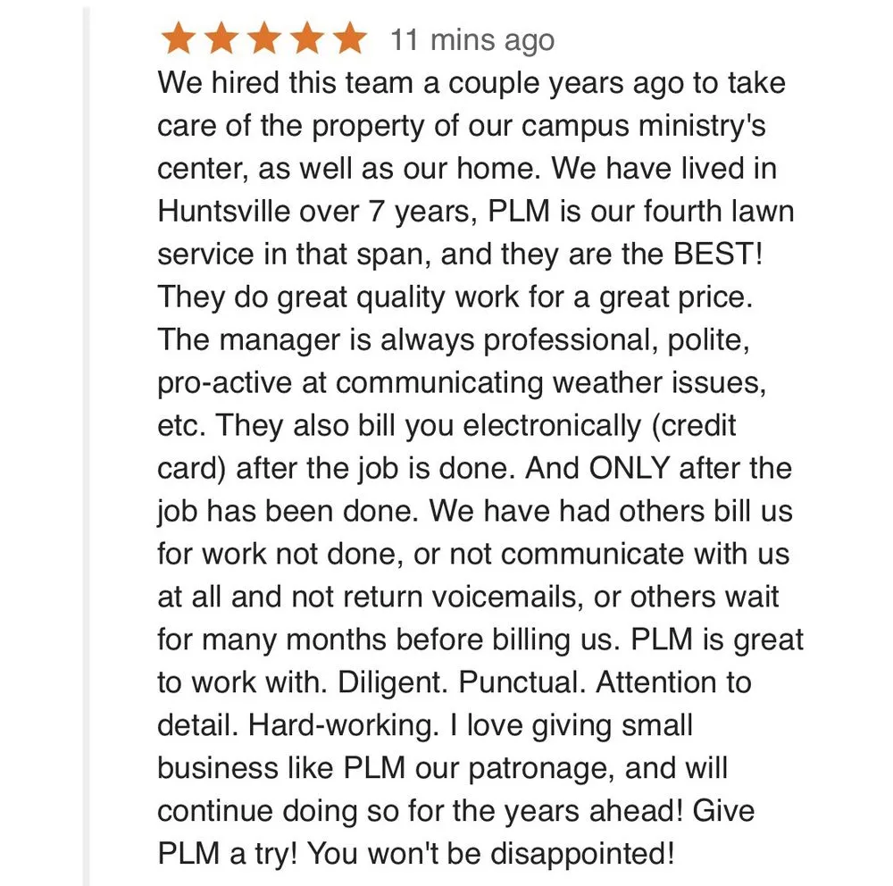 Top-rated yard maintenance in Huntsville, TX - Professional Landscape Management