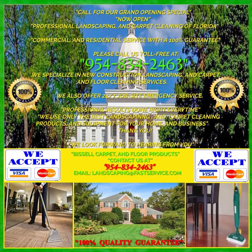 Local landscape design for homes across Fort Lauderdale, FL - Professional Landscaping And Carpet Cleaning