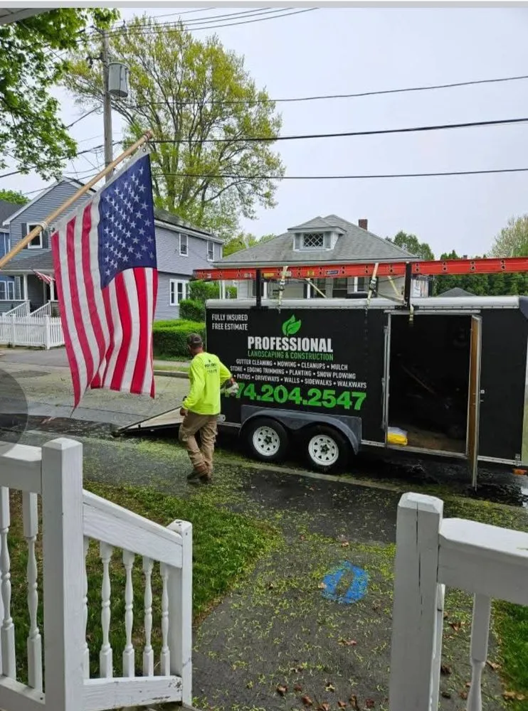 Affordable yard maintenance for beautiful yards in Abington, MA by Professional Landscaping And Construction