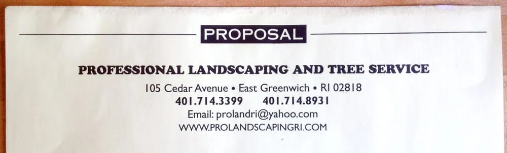 Local yard cleanup service with custom design in East Greenwich, RI by Professional Landscaping and Tree Service