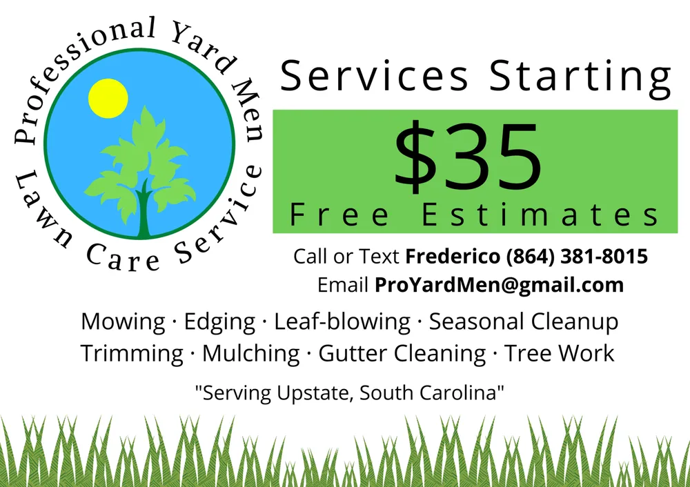 Top-rated yard cleanup service for residential properties in Spartanburg, SC by Professional Yard Men