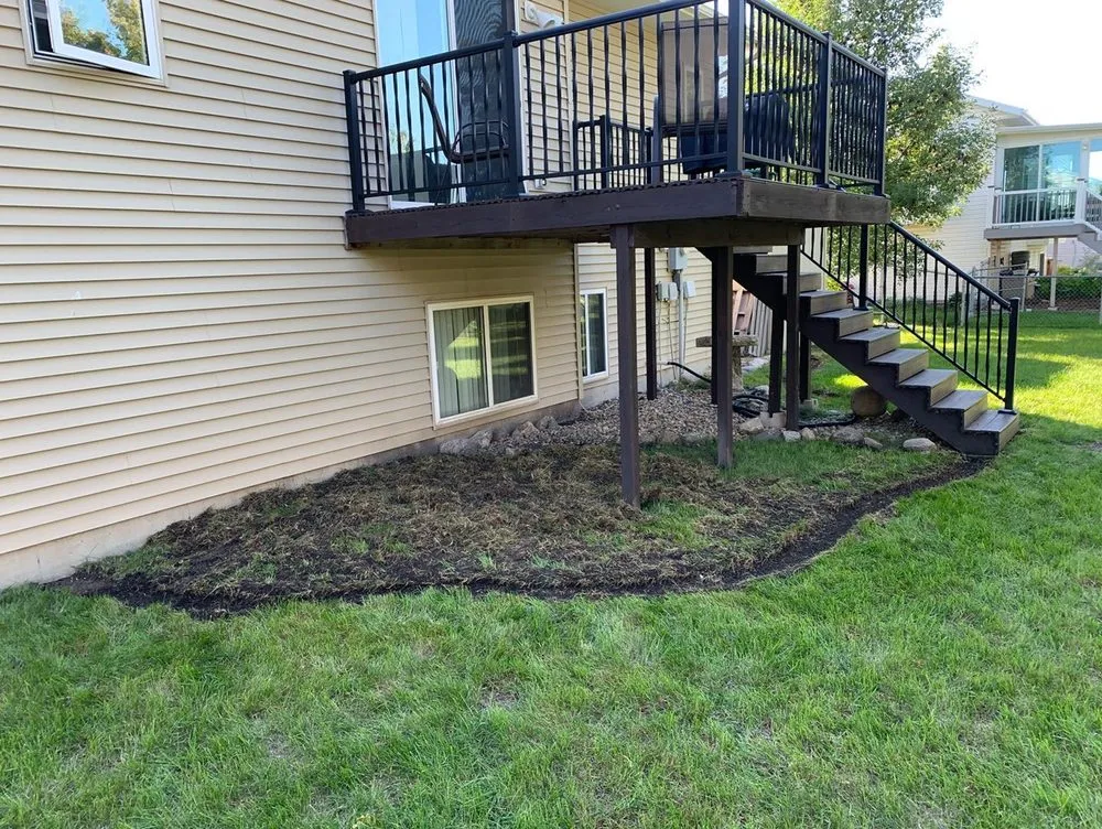 Custom landscape installation for year-round maintenance in Prairie Rose, ND by ProGreen Cut & Landscape