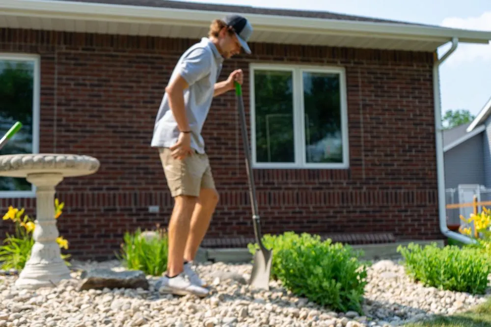 Custom outdoor landscaping in Prairie Rose, ND by ProGreen Cut & Landscape
