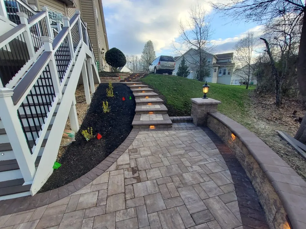 Professional yard maintenance with custom design in Hyattsville, MD by Progress Hardscape