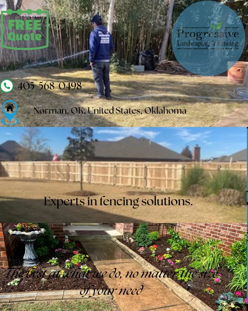 Expert lawn mowing service in Norman, OK - Progressive Landscaping & Fencing