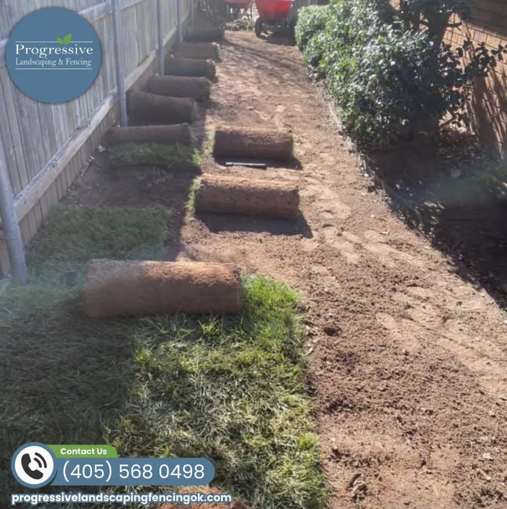 Top-rated yard cleanup service with custom design in Norman, OK by Progressive Landscaping & Fencing