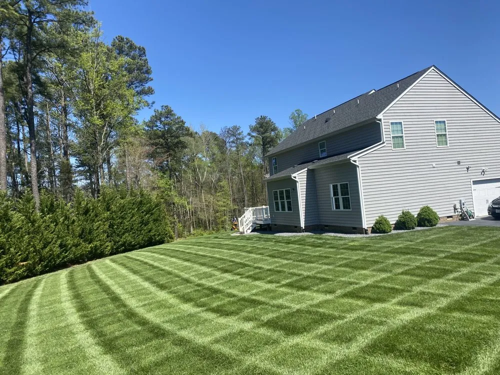 Custom lawn mowing service for beautiful yards in Midlothian, VA by Project Lawn Pros