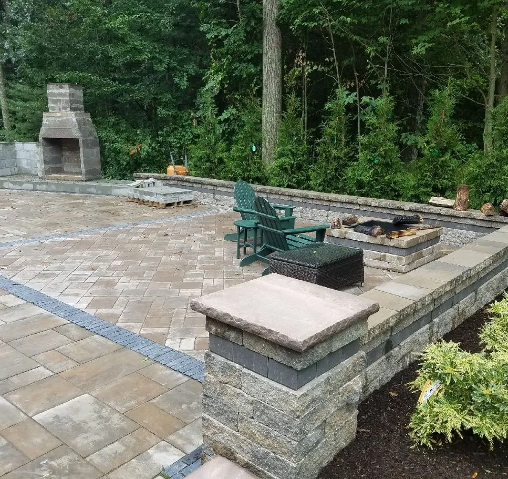 Custom landscape installation in Norton, MA - ProLand