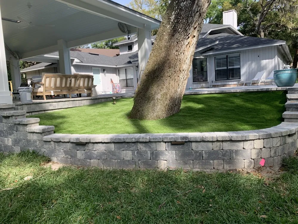 Local landscape installation in Jacksonville, FL by Prolific Outdoor Services