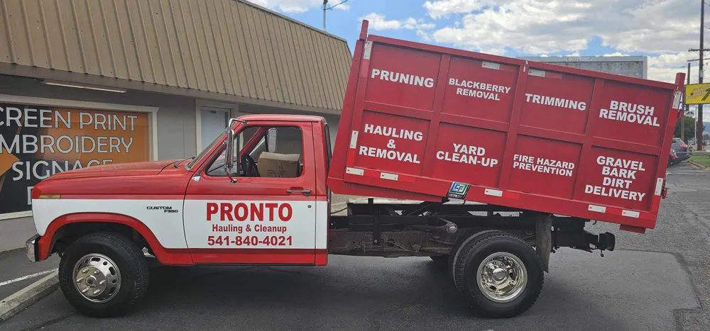 Local lawn mowing service in Medford, OR by Pronto Hauling & Cleanup