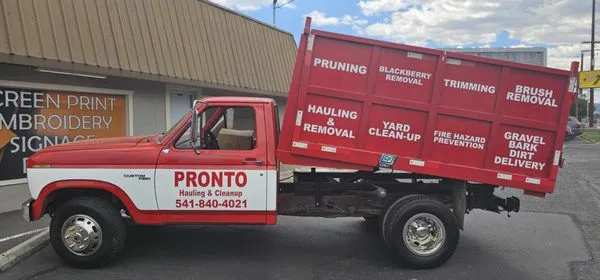 Pronto Hauling & Cleanup Logo