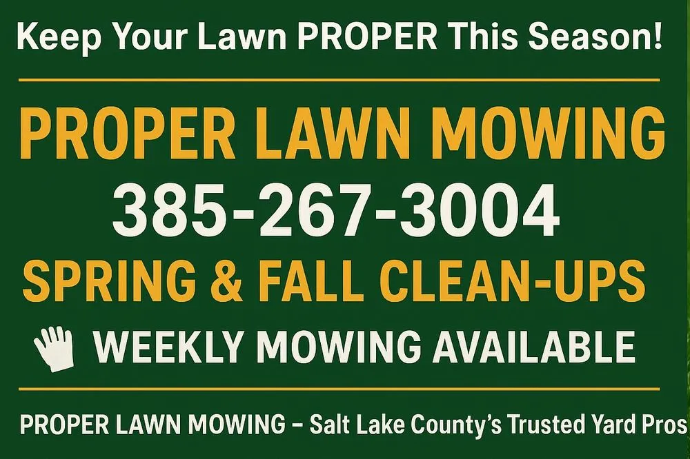 Expert landscaping services near you in West Valley City, UT by Proper Lawn Mowing