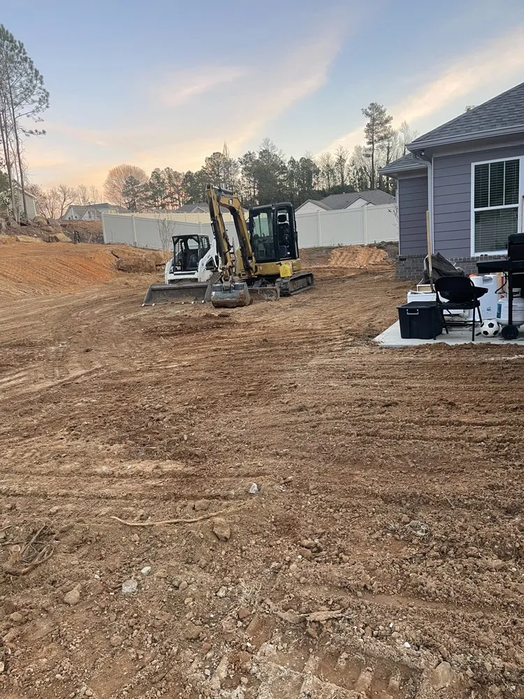 Custom residential landscaping in Lawrenceville, GA by ProScape Grading Excavation And Clearing Service