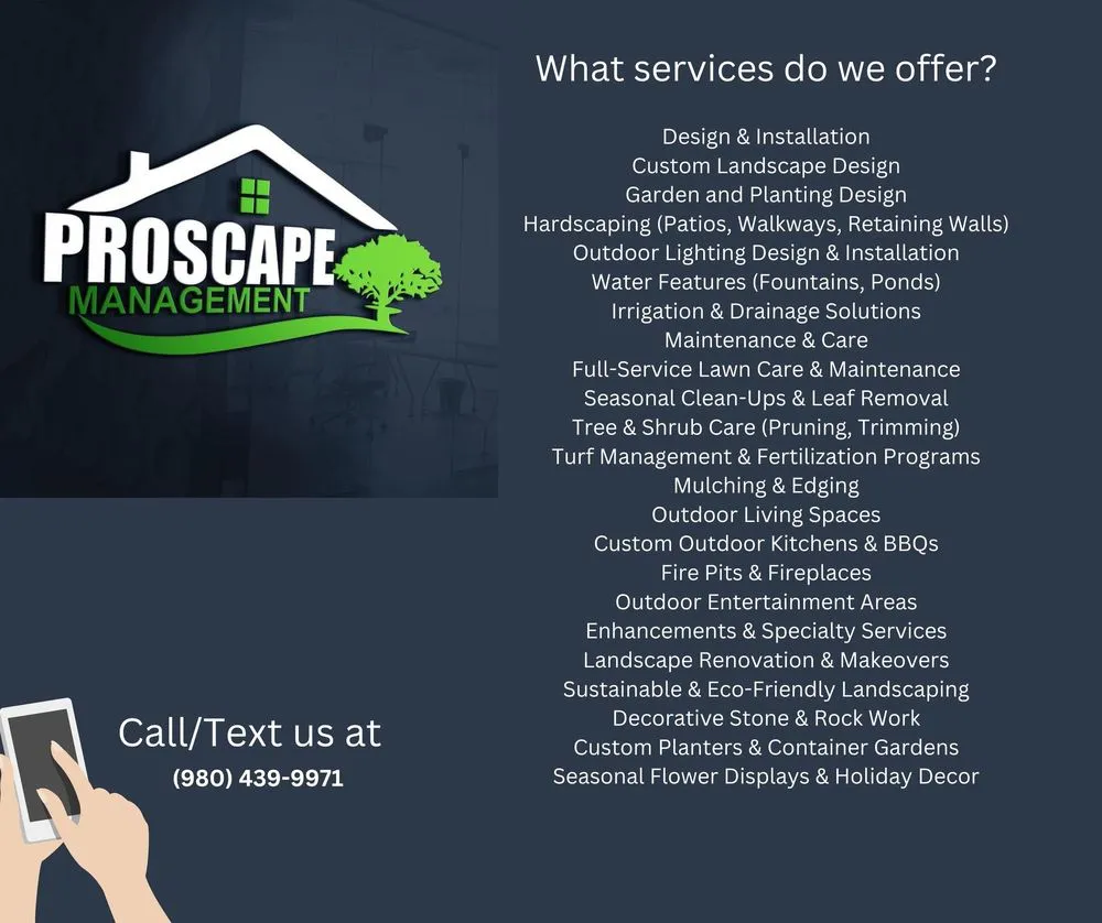 Expert landscaping services in Concord, NC by Proscape Management