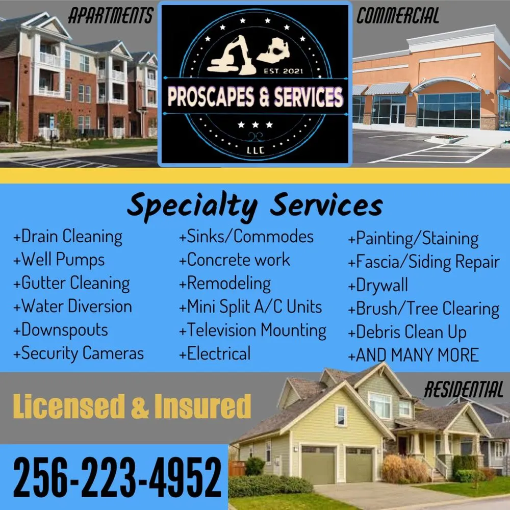 Custom yard cleanup service for outdoor upgrades across Munford, AL - Proscapes and Services