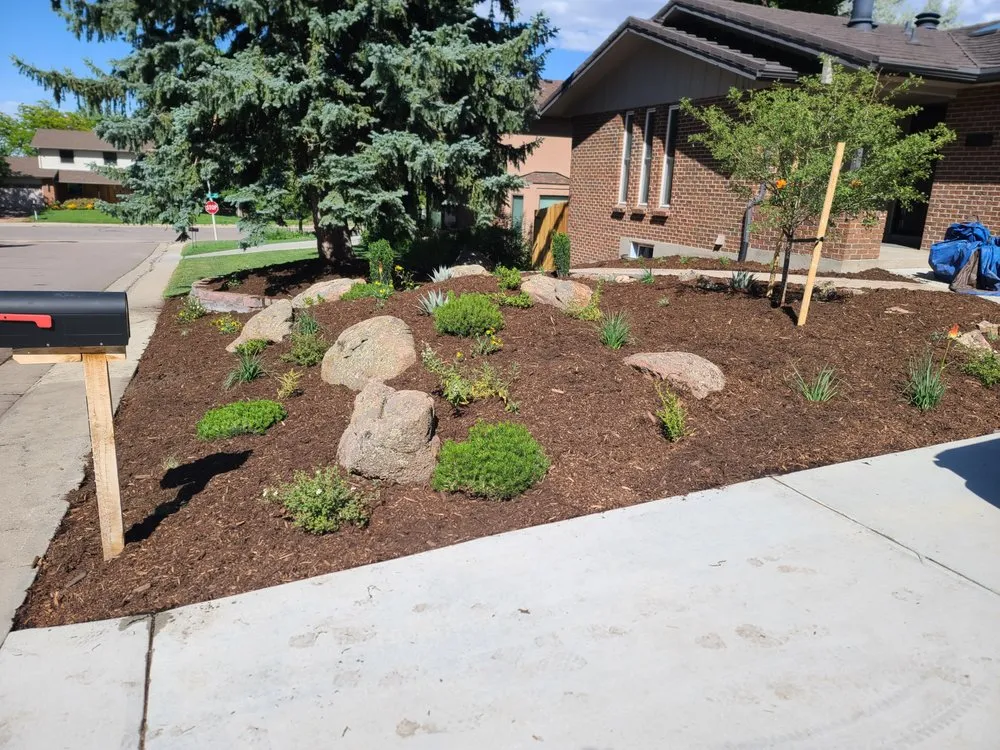 Trusted lawn mowing service with custom design in Denver, CO by Proterra Landscapes