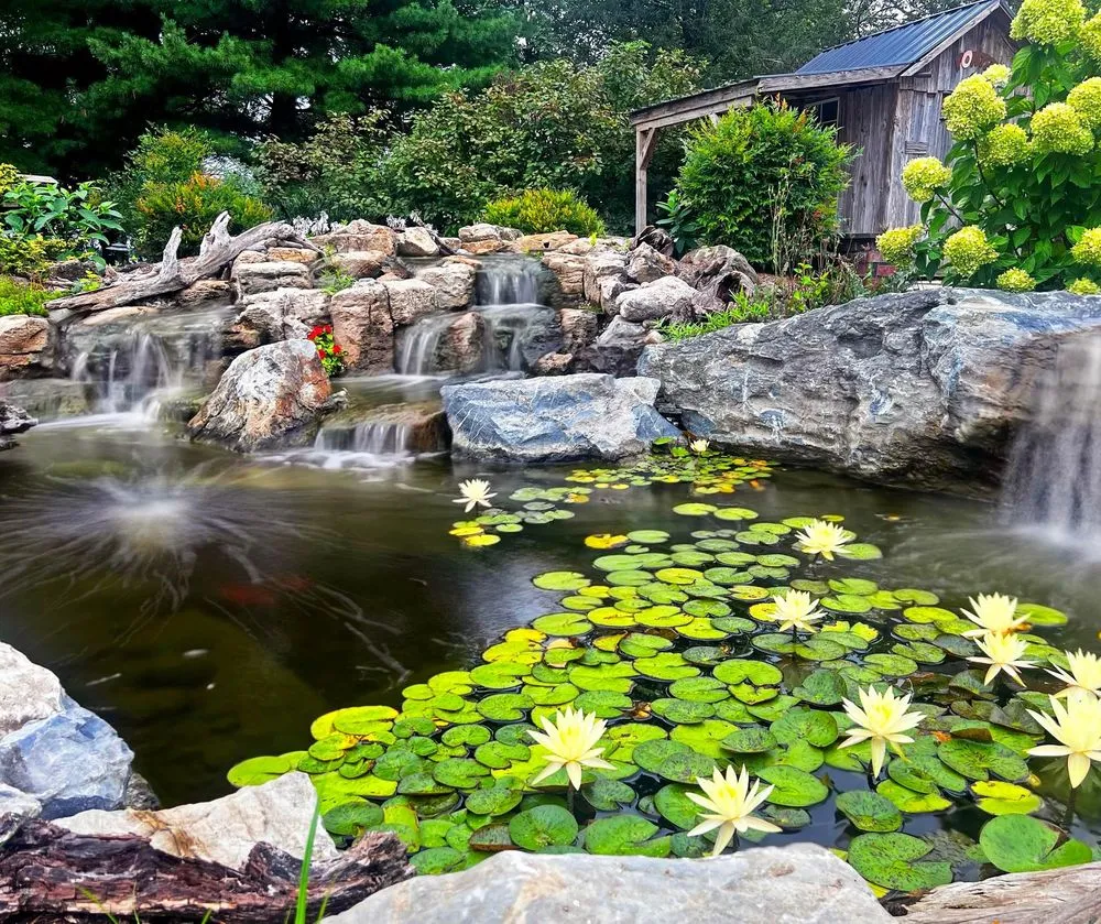 Custom outdoor landscaping in Wauconda, IL - Proud Ponds